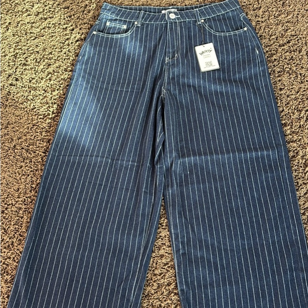 Baggy Brand Pinstripe Denim